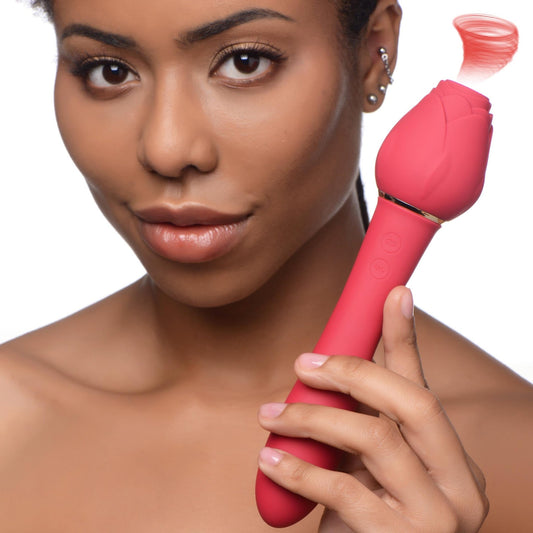 Bloomgasm Sweet Heart Rose Clit Suction Vibrator - vibesextoys - The Rabbit Hole Life