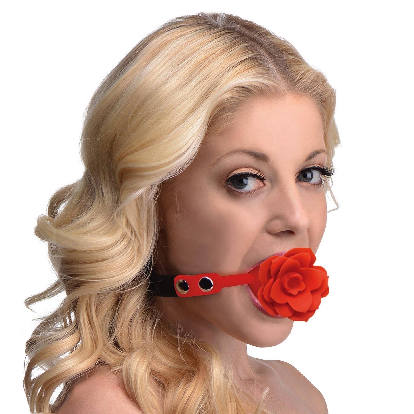 Blossom Silicone Breathable Rose Gag - GAGS - The Rabbit Hole Life