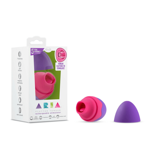 BLUSH Aria - Flutter Tongue - Purple - Vibrators - The Rabbit Hole Life
