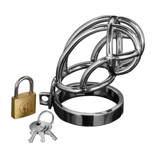 Captus Stainless Steel Locking Chastity Cage - new-products - The Rabbit Hole Life