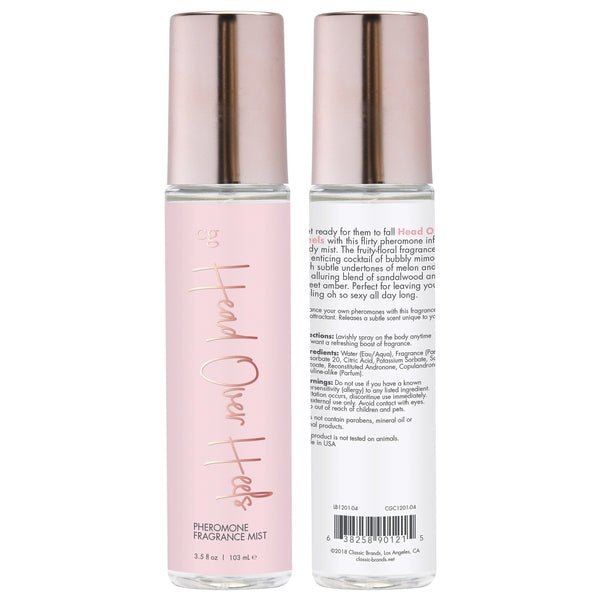 CG HEAD OVER HEELS Fragrance Body Mist with Pheromones - Fruity - Floral 3.5oz | 103mL - Lubes - The Rabbit Hole Life