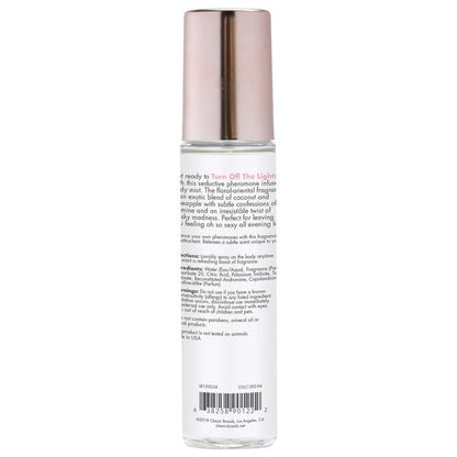 CG TURN OFF THE LIGHTS Fragrance Body Mist with Pheromones - Floral - Oriental 3.5oz | 103mL - Lubes - The Rabbit Hole Life