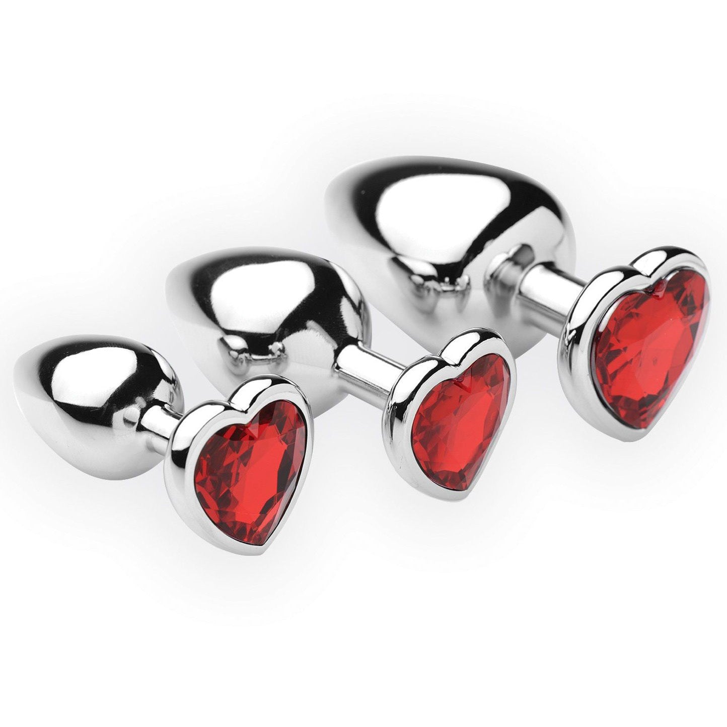 Chrome Hearts 3 Piece Anal Plugs with Gem Accents - metal-anal - The Rabbit Hole Life