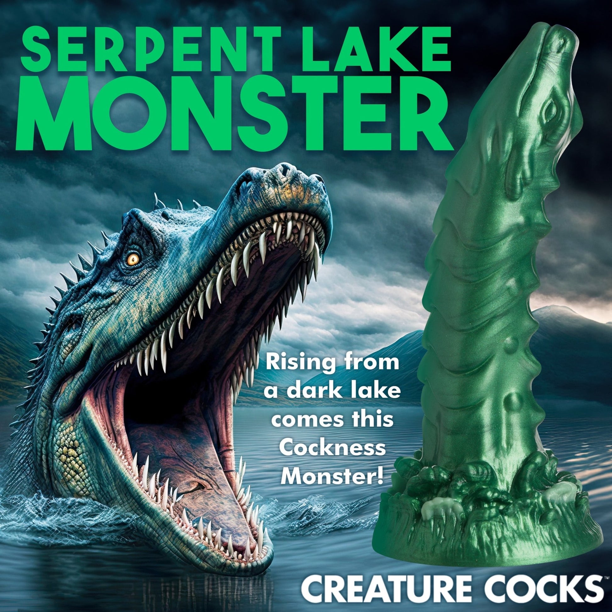 Cockness Monster Lake Creature Silicone Dildo - silicone-toys - The Rabbit Hole Life