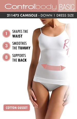 Control Body 211475 Shaping Camisole Bianco - The Rabbit Hole Life