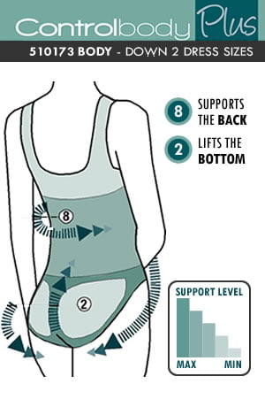 Control Body 510173 Body Bianco - The Rabbit Hole Life