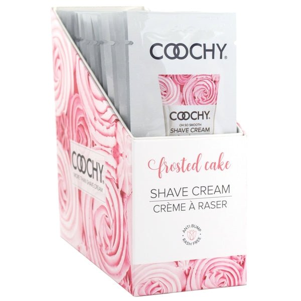 Coochy Shave Cream Frosted Cake foil 15ml Display 24pc - Other - The Rabbit Hole Life