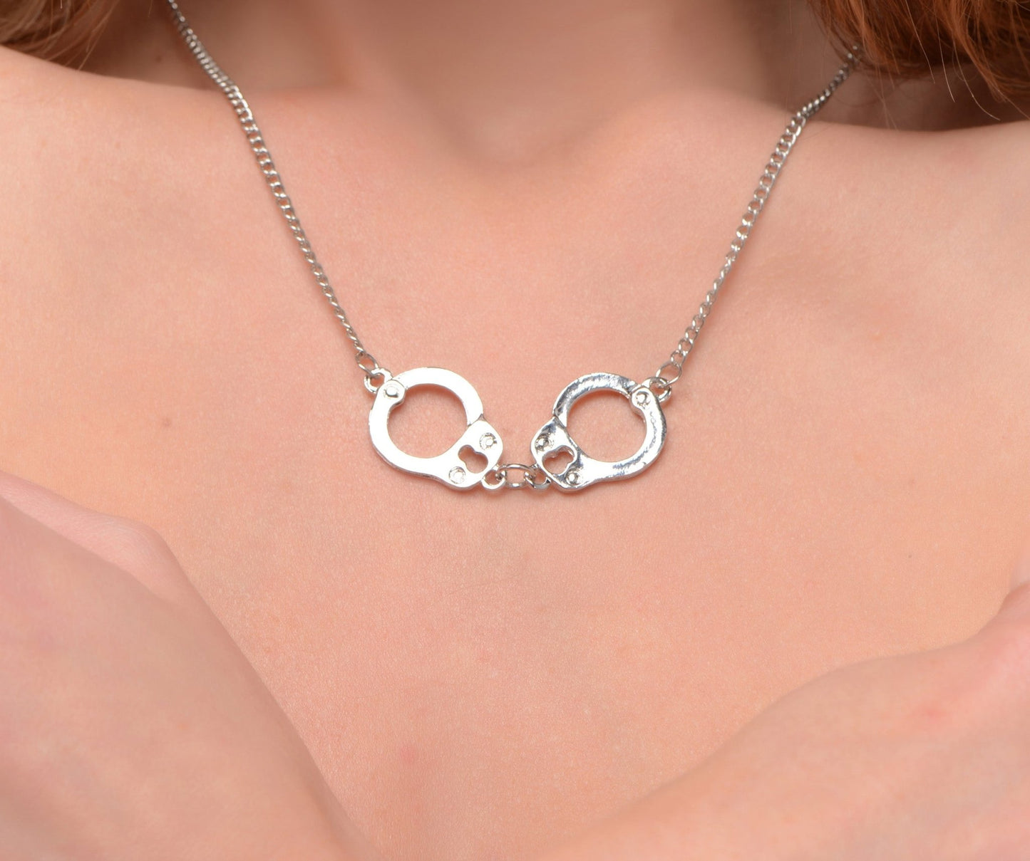 Cuff Her Handcuff Necklace - LeatherR - The Rabbit Hole Life