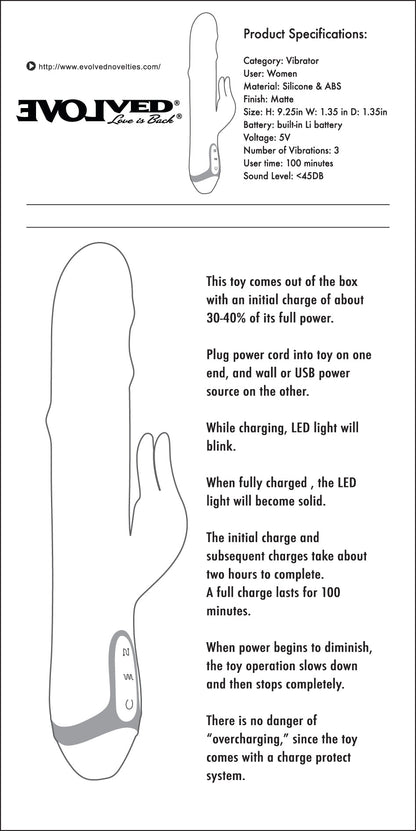 Dancing Pearl Rabbit Vibe - Evolved - Vibrators - The Rabbit Hole Life