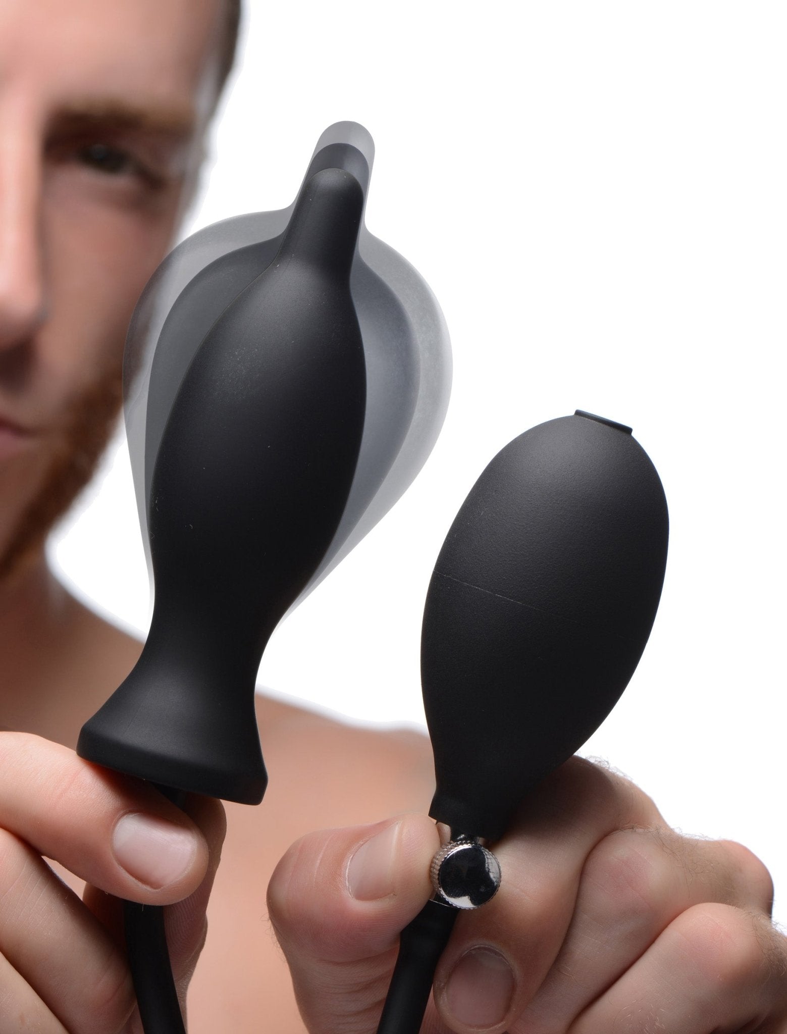 Dark Inflator Silicone Inflatable Anal Plug - butt-plugs - The Rabbit Hole Life