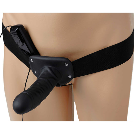 Deluxe Vibro Erection Assist Hollow Silicone Strap On - new-products - The Rabbit Hole Life