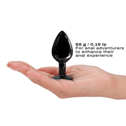 DIAMOND PLUG BLACK M - Anal Toys - The Rabbit Hole Life