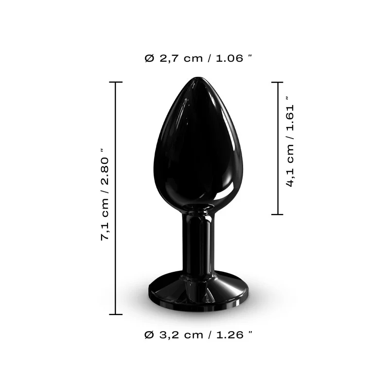 DIAMOND PLUG BLACK S - Anal Toys - The Rabbit Hole Life