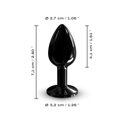 DIAMOND PLUG BLACK S - Anal Toys - The Rabbit Hole Life