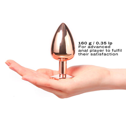 Diamond Plug Rose Gold Large - Anal Toys - The Rabbit Hole Life