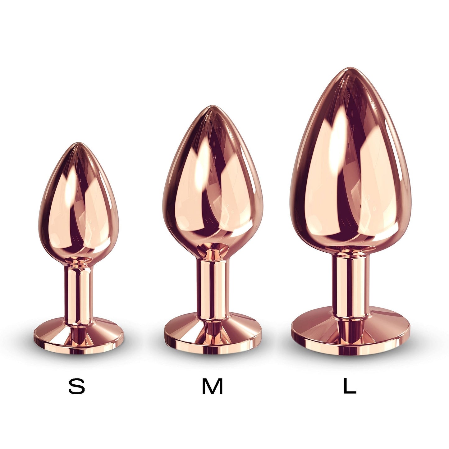 Diamond Plug Rose Gold Medium - Anal Toys - The Rabbit Hole Life