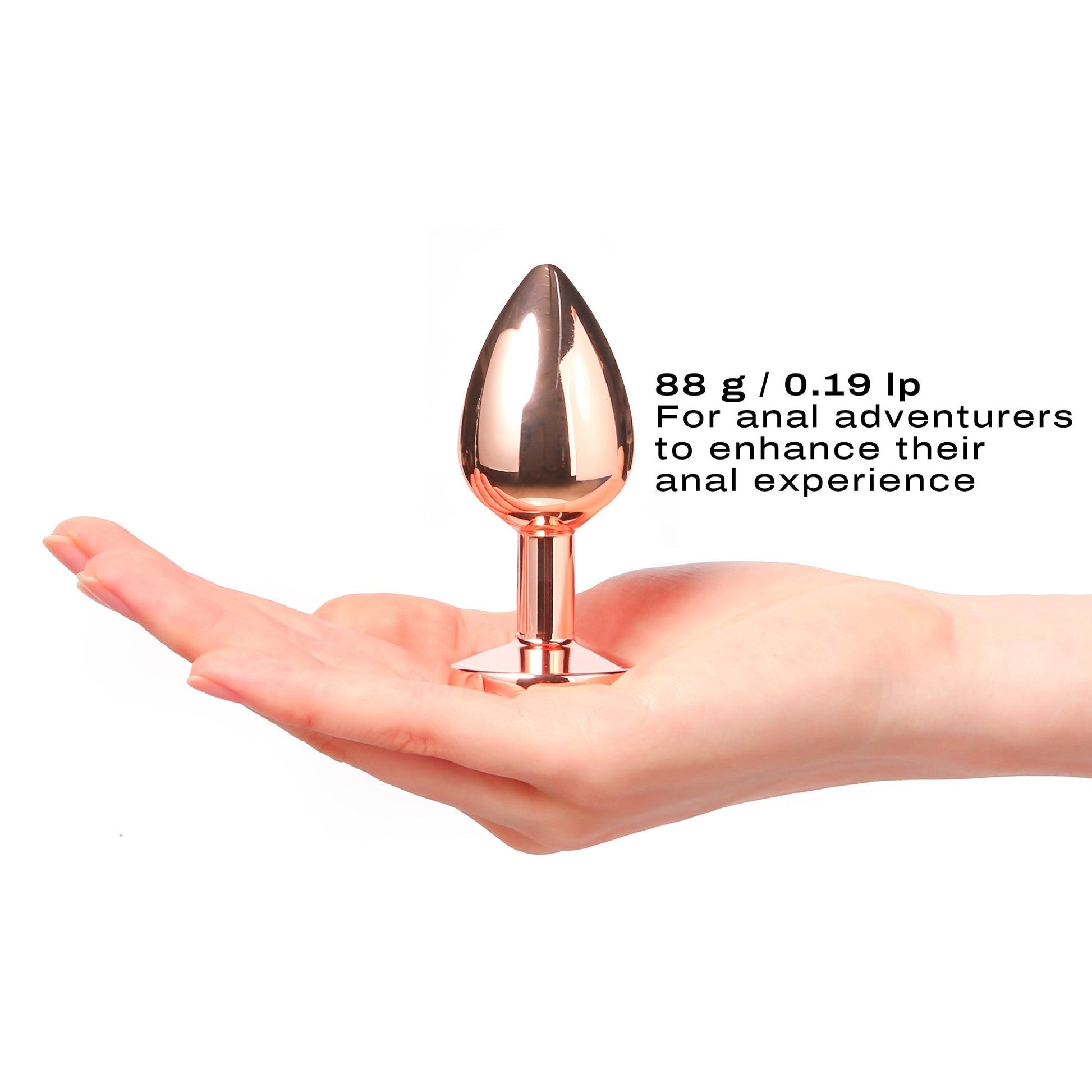 Diamond Plug Rose Gold Medium - Anal Toys - The Rabbit Hole Life