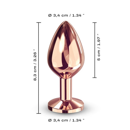 Diamond Plug Rose Gold Medium - Anal Toys - The Rabbit Hole Life