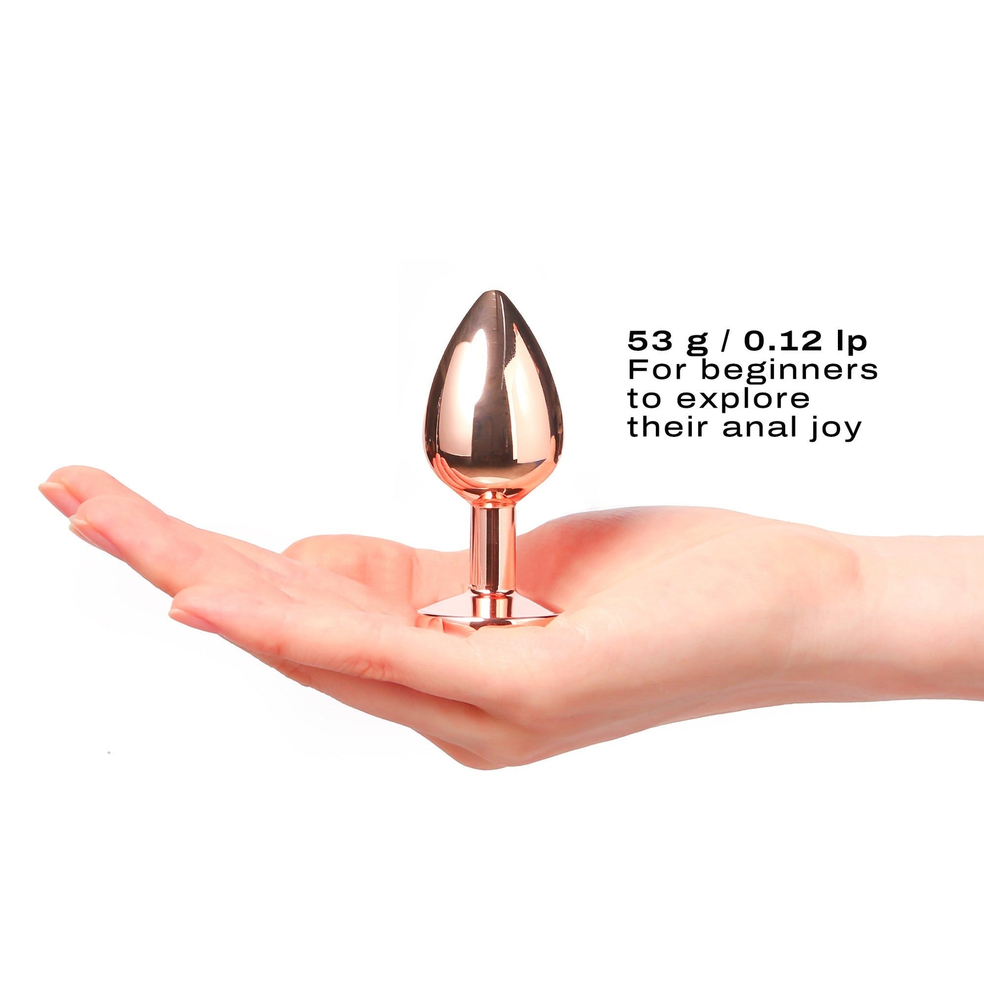 Diamond Plug Rose Gold Small - Anal Toys - The Rabbit Hole Life