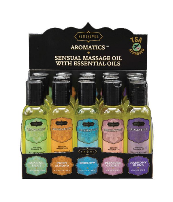 Display - Aromatics Massage Oil Prepack - Lubes - The Rabbit Hole Life