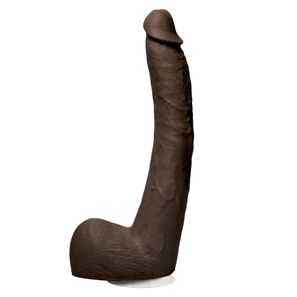 Doc Johnson Signature Cocks - Isiah Maxwell - 10 Inch ULTRASKYN Cock with Removable Vac-U-Lock Suction Cup - Chocolate - Dongs & Dildos - The Rabbit Hole Life