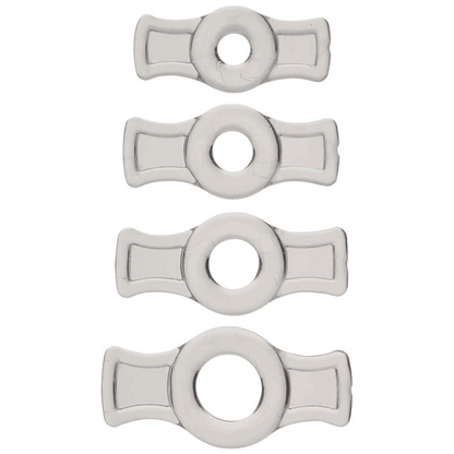Doc Johnson TitanMen - Cock Ring Set - Clear - For Him - The Rabbit Hole Life