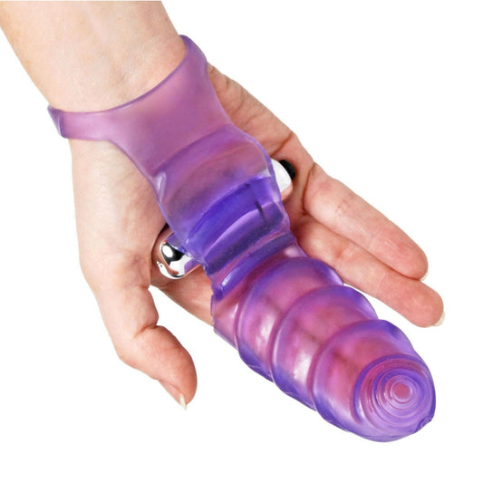 Double Finger Banger Vibrating G-Spot Glove - vibesextoys - The Rabbit Hole Life