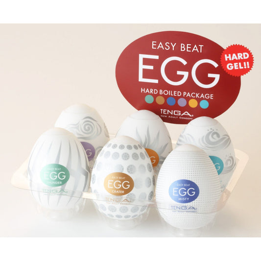Easy Beat Egg Hard Boiled Masturbator Six Pack - masturbators - The Rabbit Hole Life