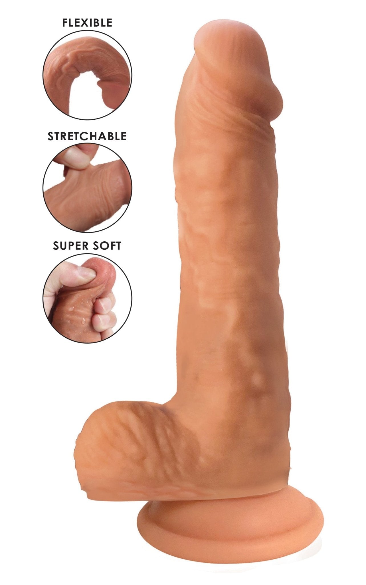 Easy Riders Dual Density Silicone Dildo - 6 Inch - Dildos - The Rabbit Hole Life