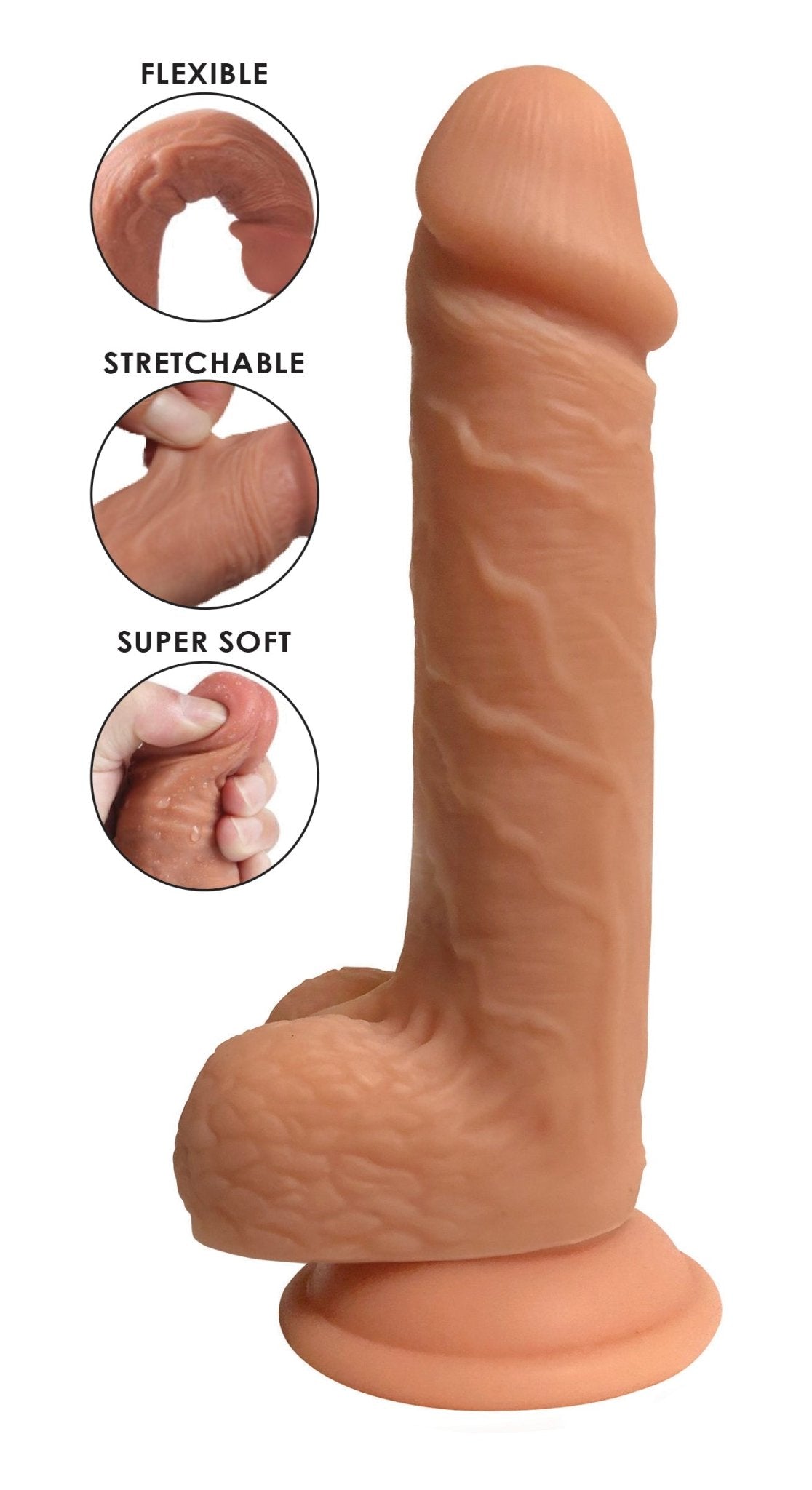 Easy Riders Dual Density Silicone Dildo - 7 Inch - Dildos - The Rabbit Hole Life