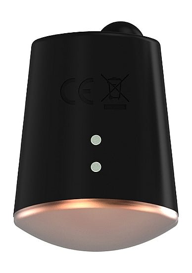 Elegance Dazzling Rotating &amp; Vibrating Clitoral Stimulator Black - Vibrators - The Rabbit Hole Life