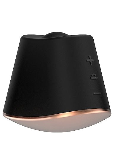 Elegance Dazzling Rotating &amp; Vibrating Clitoral Stimulator Black - Vibrators - The Rabbit Hole Life