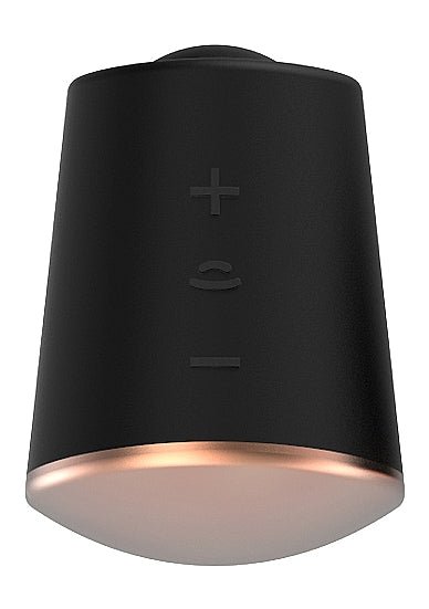 Elegance Dazzling Rotating &amp; Vibrating Clitoral Stimulator Black - Vibrators - The Rabbit Hole Life