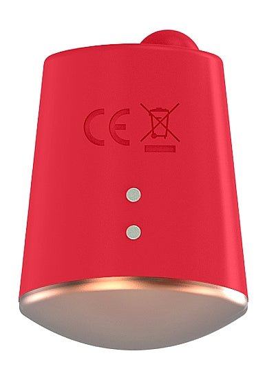 Elegance Dazzling Rotating &amp; Vibrating Clitoral Stimulator Red - Vibrators - The Rabbit Hole Life
