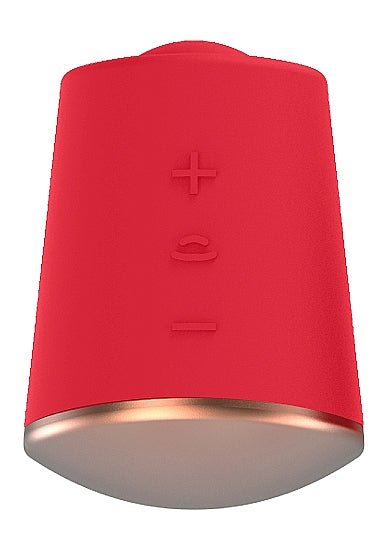 Elegance Dazzling Rotating &amp; Vibrating Clitoral Stimulator Red - Vibrators - The Rabbit Hole Life