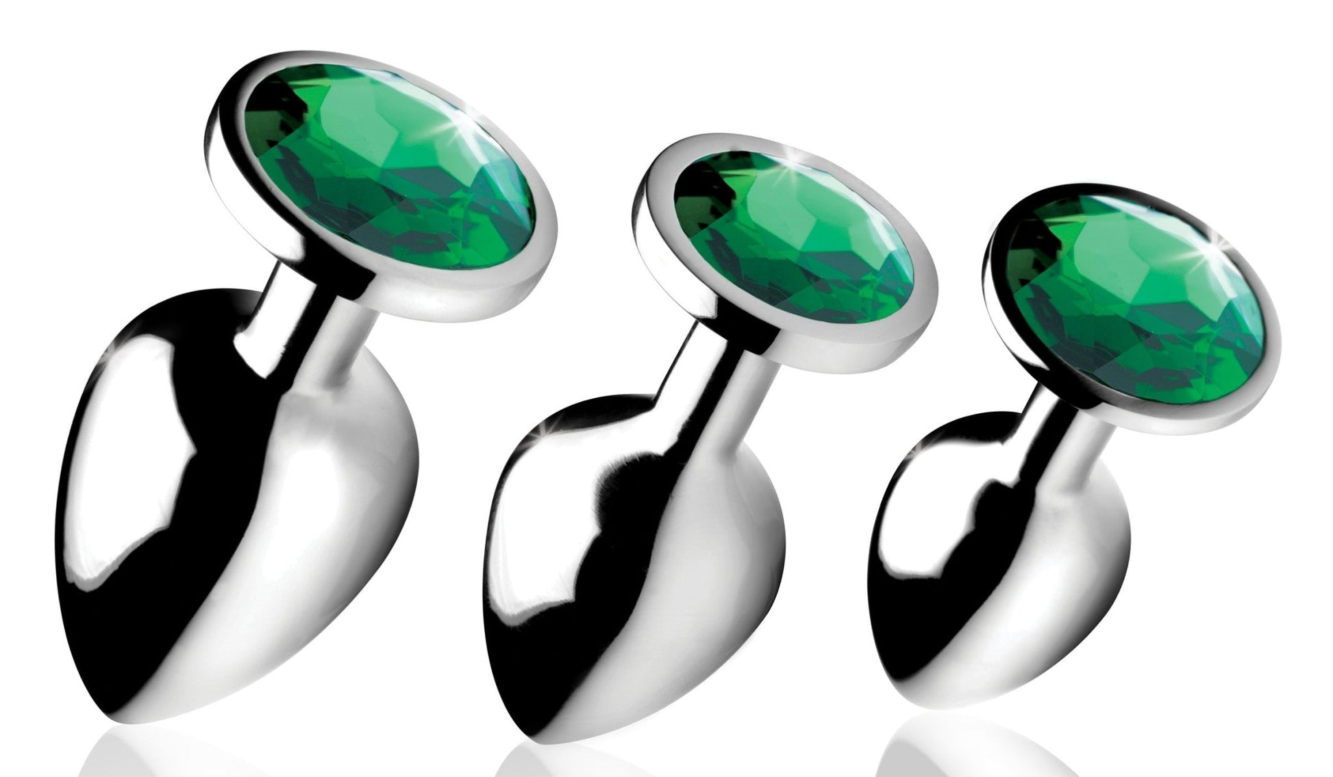 Emerald Gem Anal Plug Set - butt-plugs - The Rabbit Hole Life