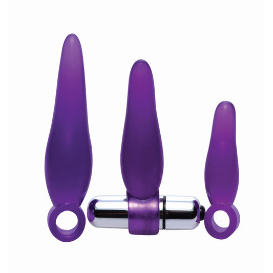 Fanny Fiddlers 3 Piece Finger Rimmer Set with Vibrating Bullet - Butt - The Rabbit Hole Life