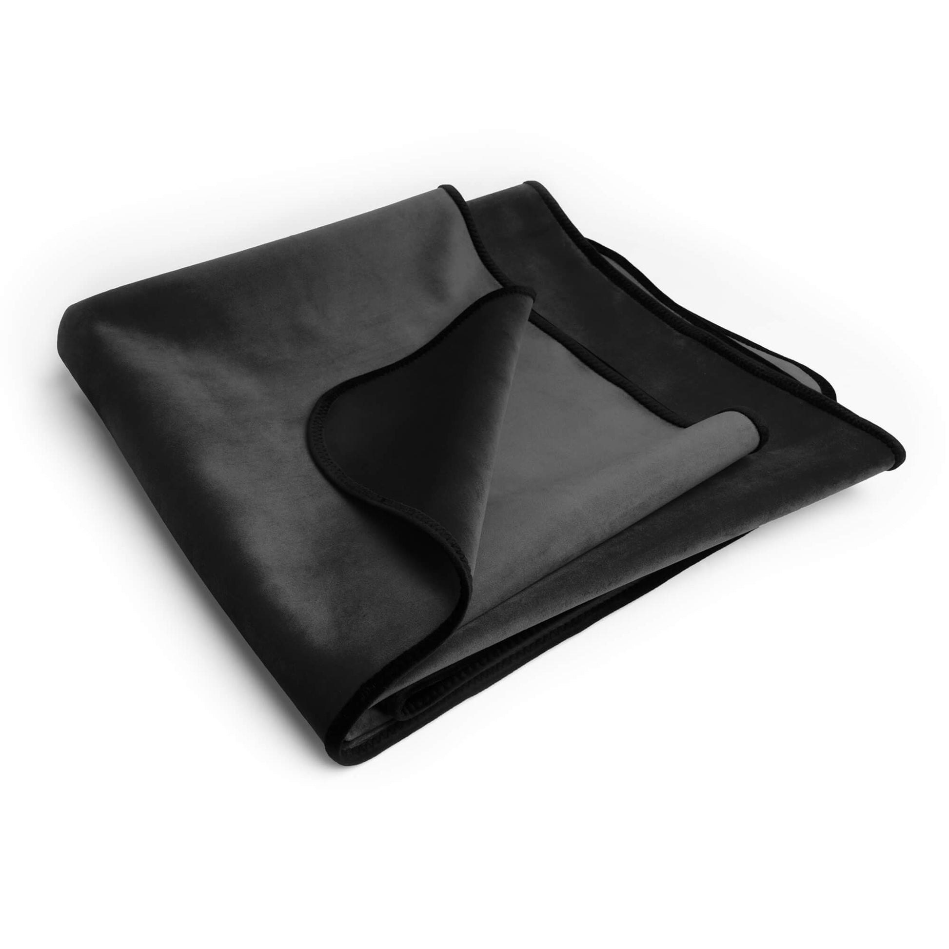 Fascinator Lush Throw Black Microvelvet - King Size - BDSM - The Rabbit Hole Life