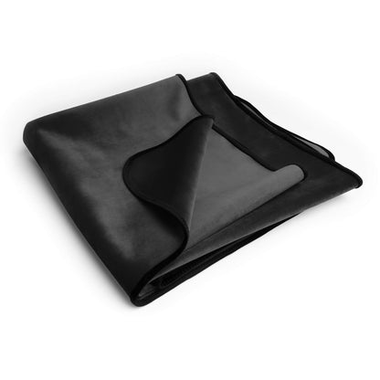 Fascinator Lush Throw Black Microvelvet - King Size - BDSM - The Rabbit Hole Life