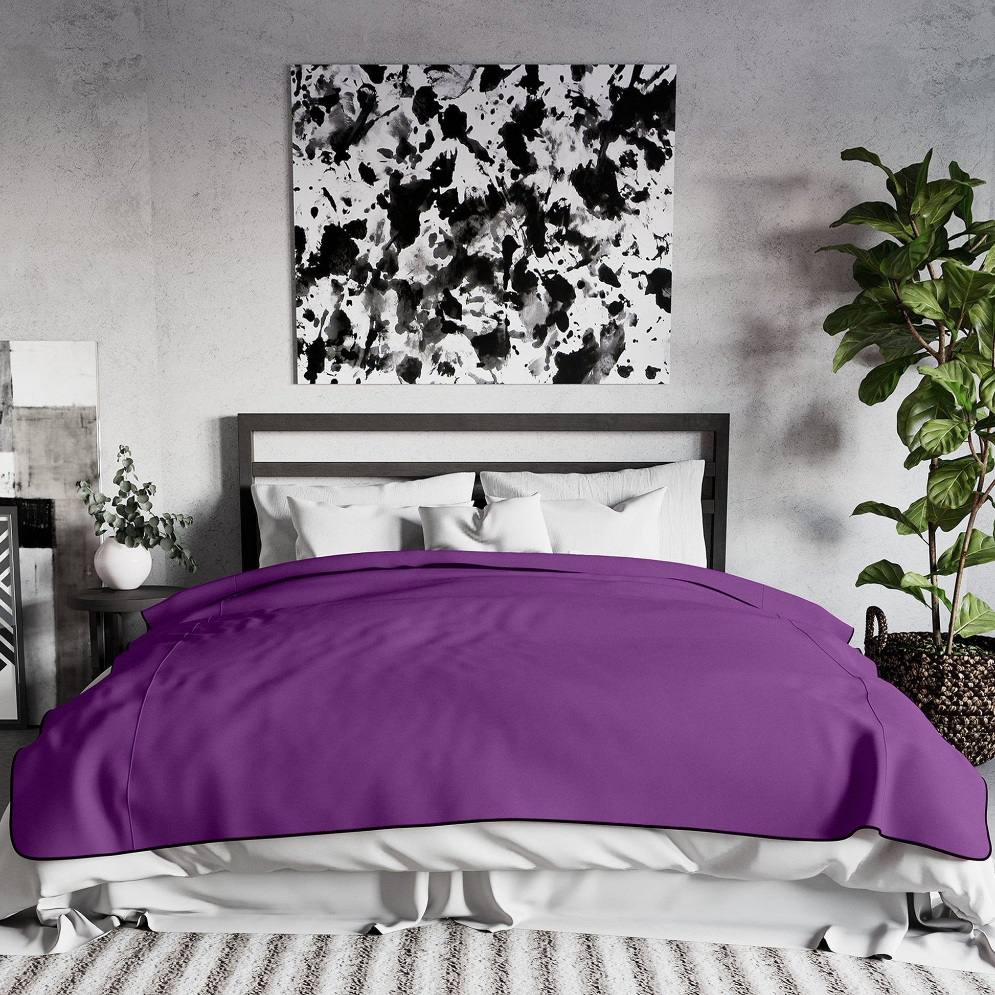 Fascinator Lush Throw King Size Purple Microvelvet - BDSM - The Rabbit Hole Life