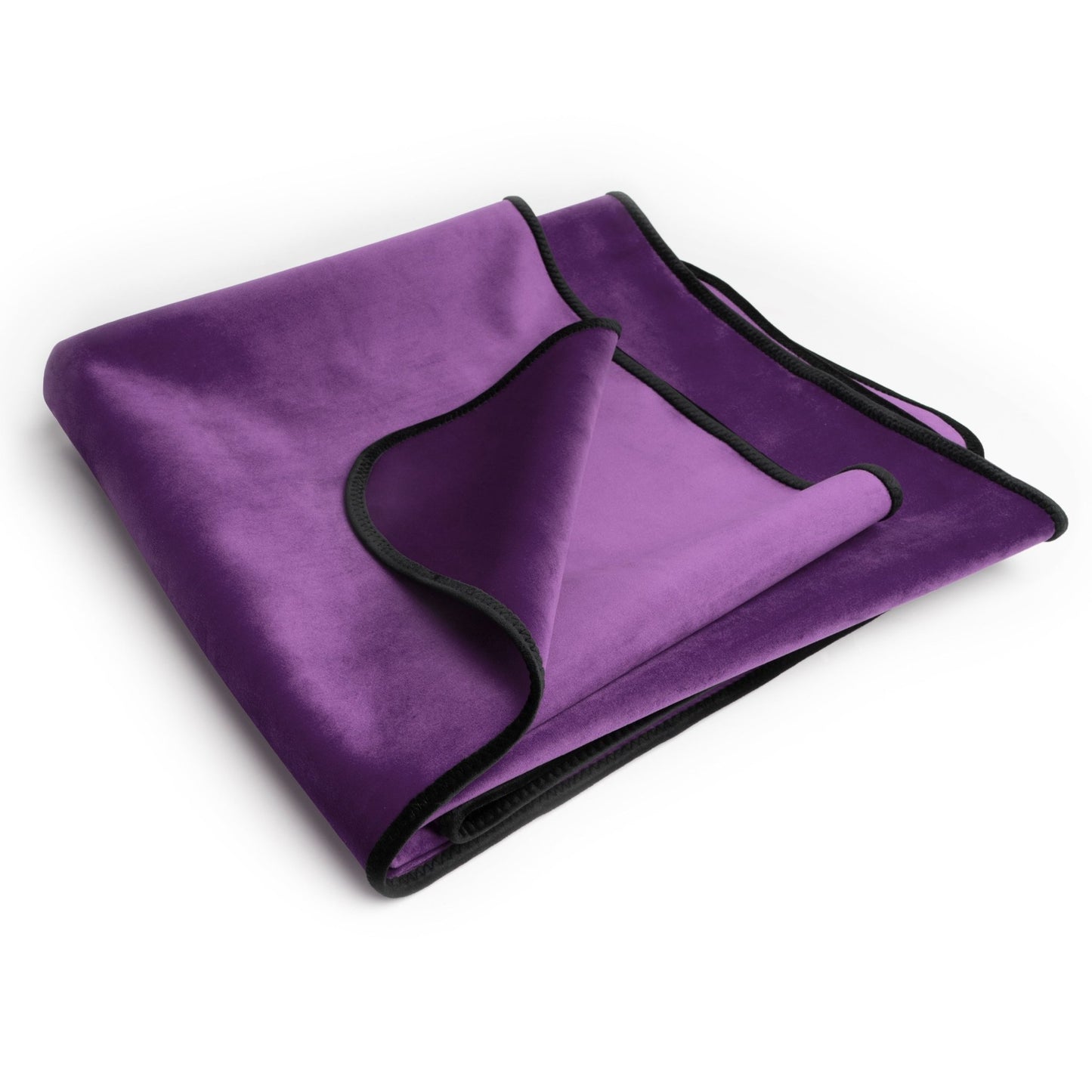 Fascinator Throw Aubergine Microvelvet - Mini - BDSM - The Rabbit Hole Life