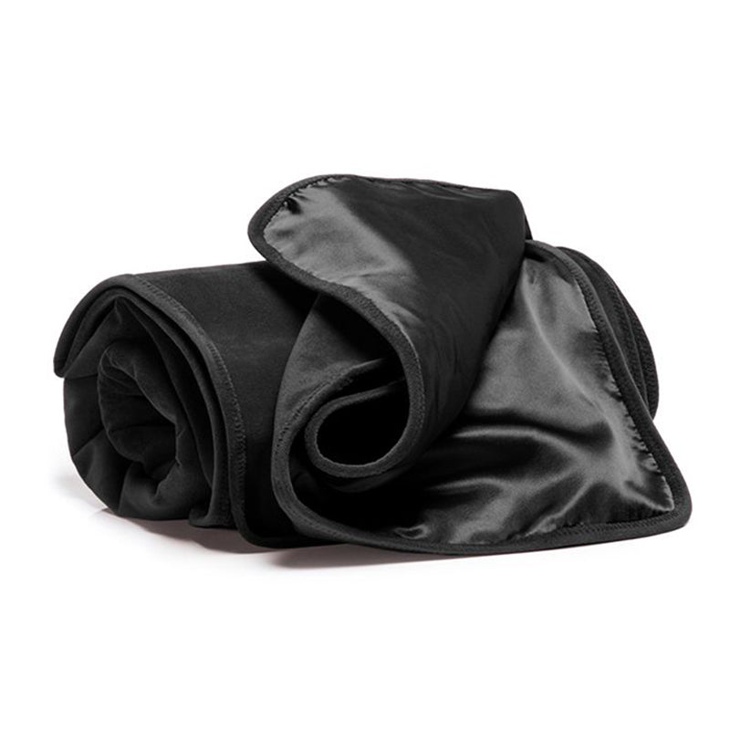 Fascinator Throw Black Microvelvet - BDSM - The Rabbit Hole Life