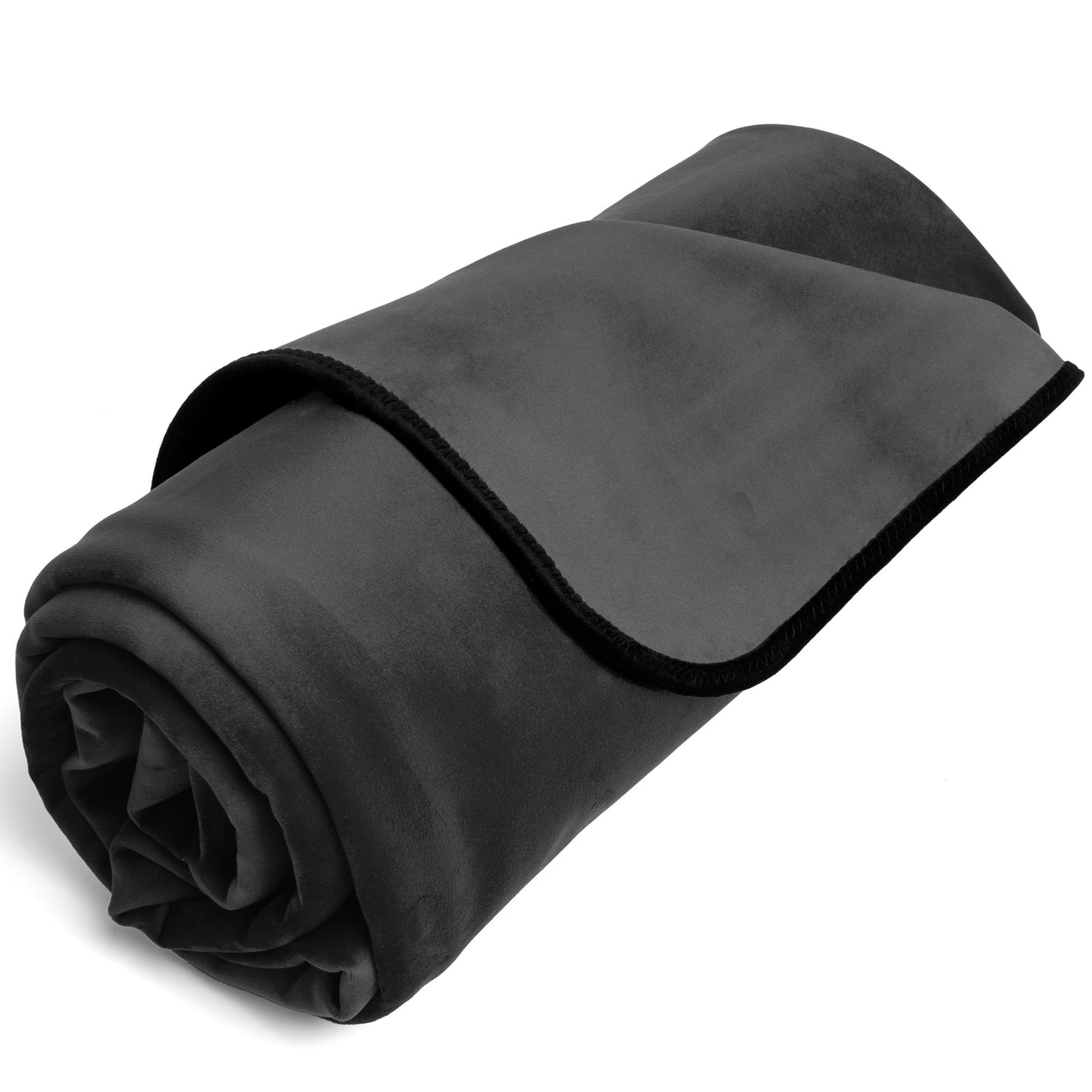 Fascinator Throw Black Microvelvet - Mini - BDSM - The Rabbit Hole Life