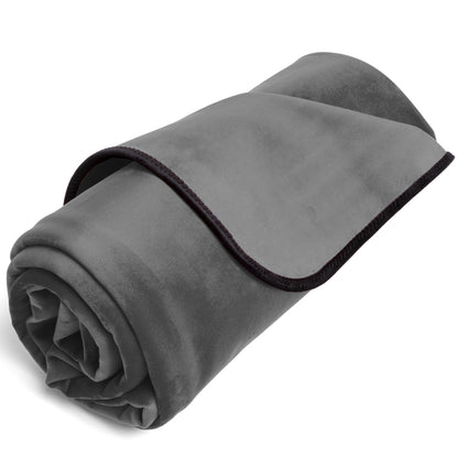 Fascinator Throw Grey Microvelvet - Mini - BDSM - The Rabbit Hole Life