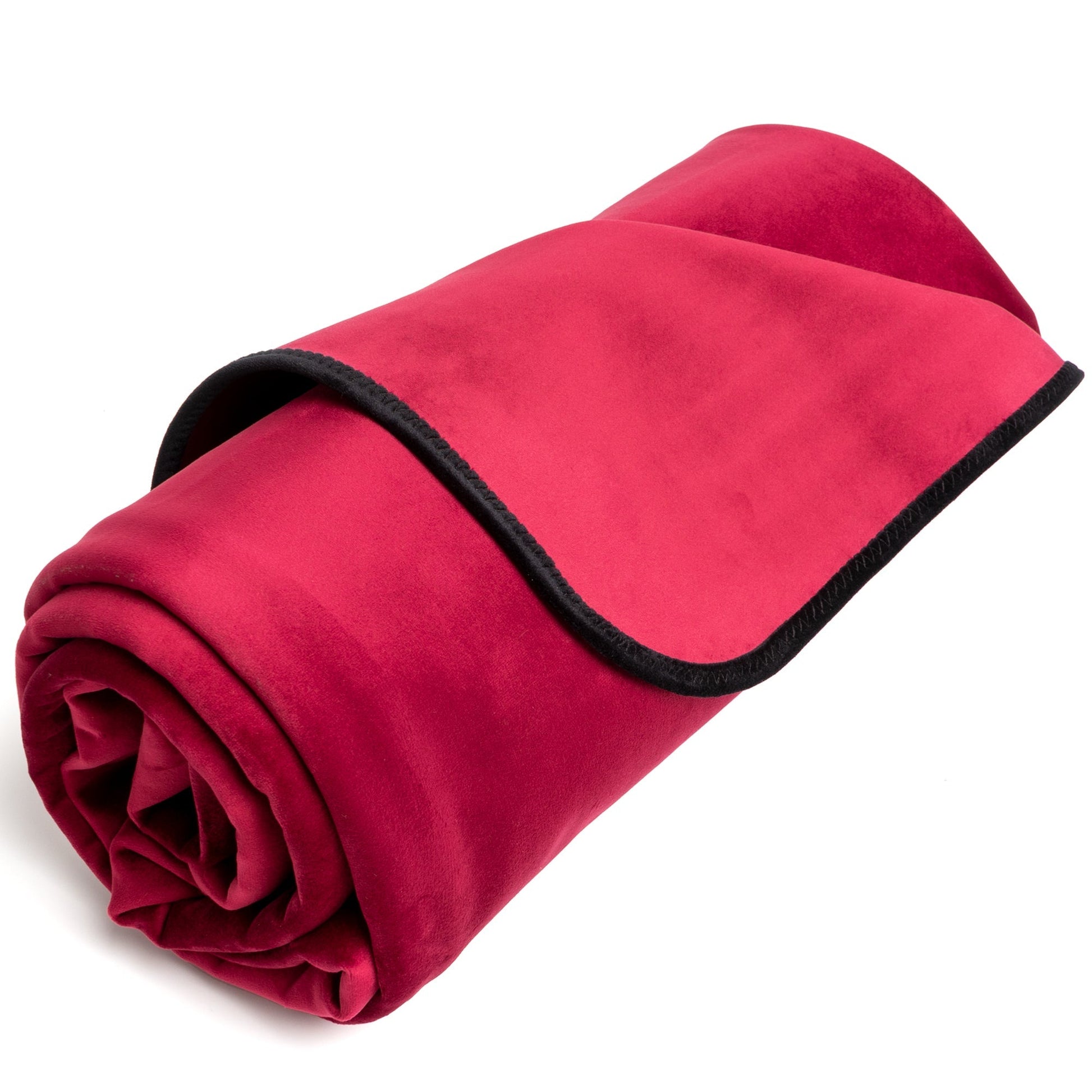 Fascinator Throw Merlot Travel Size Microvelvet - BDSM - The Rabbit Hole Life