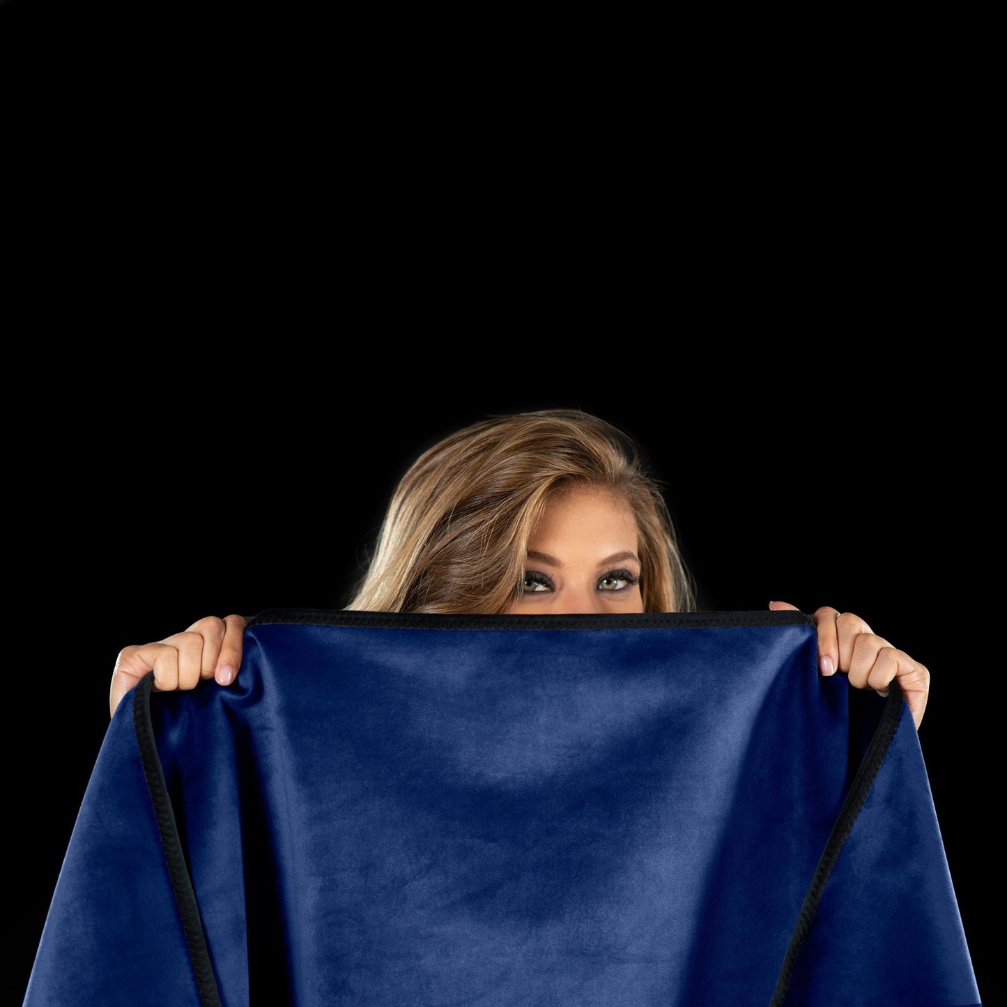 Fascinator Throw Royal Blue Velvish - Travel Size - BDSM - The Rabbit Hole Life