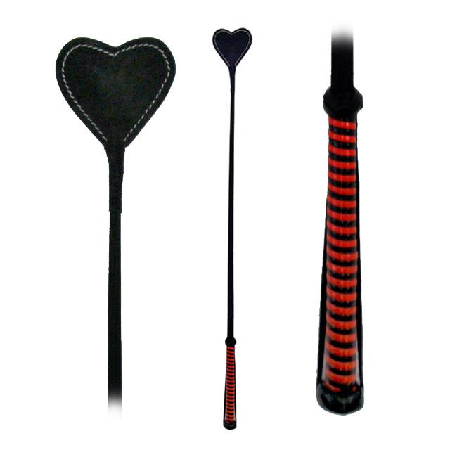 Fetissimo Riding Crop Heart Shaped Vegan Friendly Red - BDSM - The Rabbit Hole Life