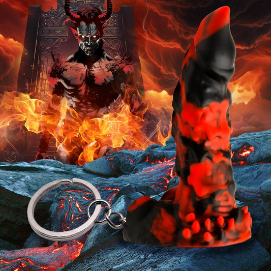 Fire Demon Mini Dildo Key Chain - Misc - The Rabbit Hole Life
