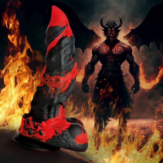 Fire Demon Monster Silicone Dildo - silicone-toys - The Rabbit Hole Life