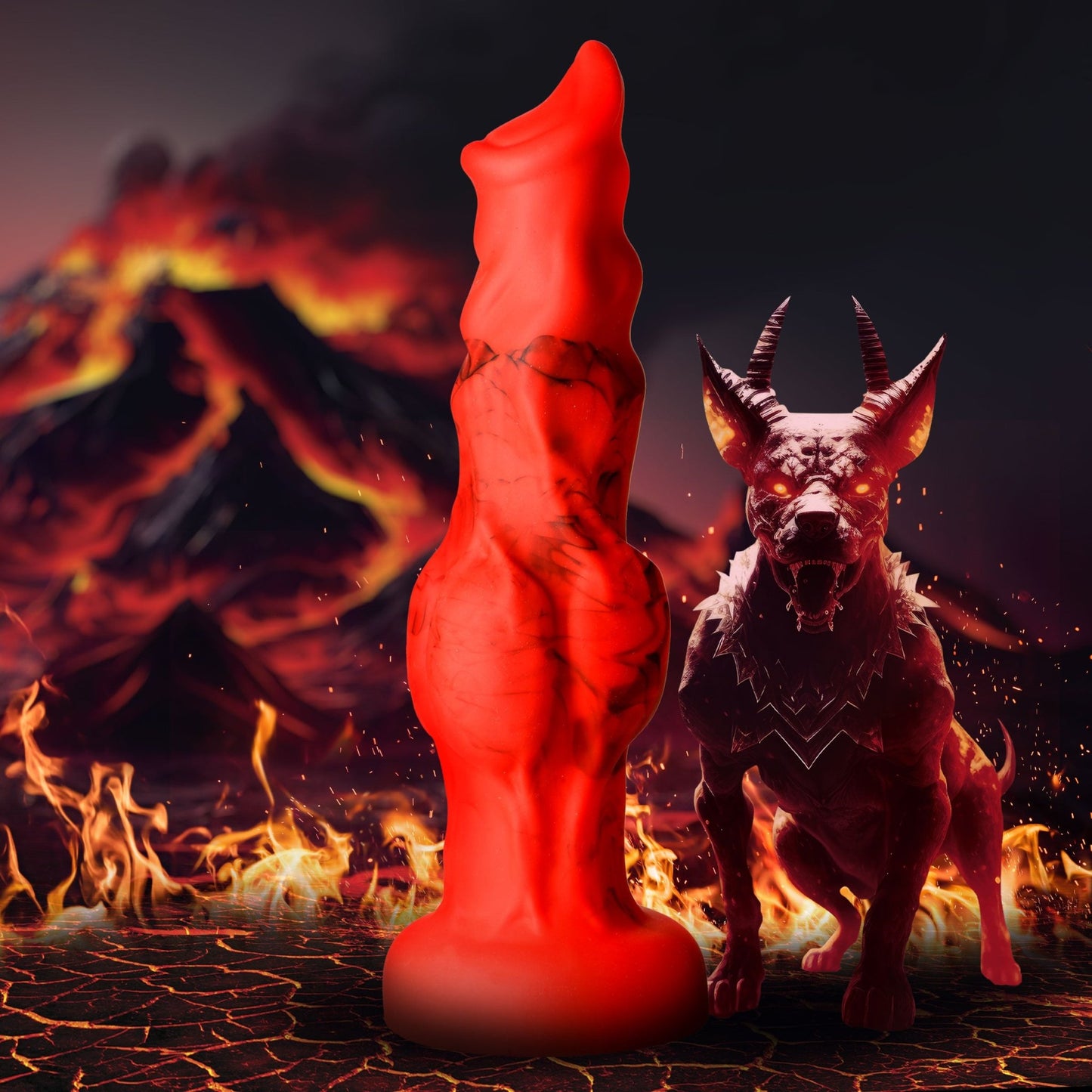 Fire Hound Silicone Dildo - Large - Dildos - The Rabbit Hole Life